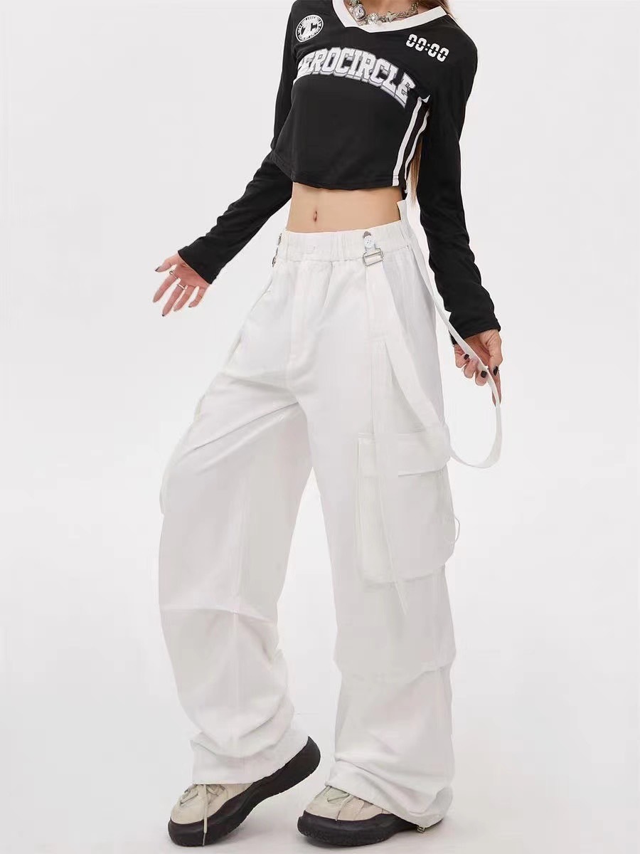 (GOAL) 93179 多巴胺吊帶口袋工裝長褲 ERHU