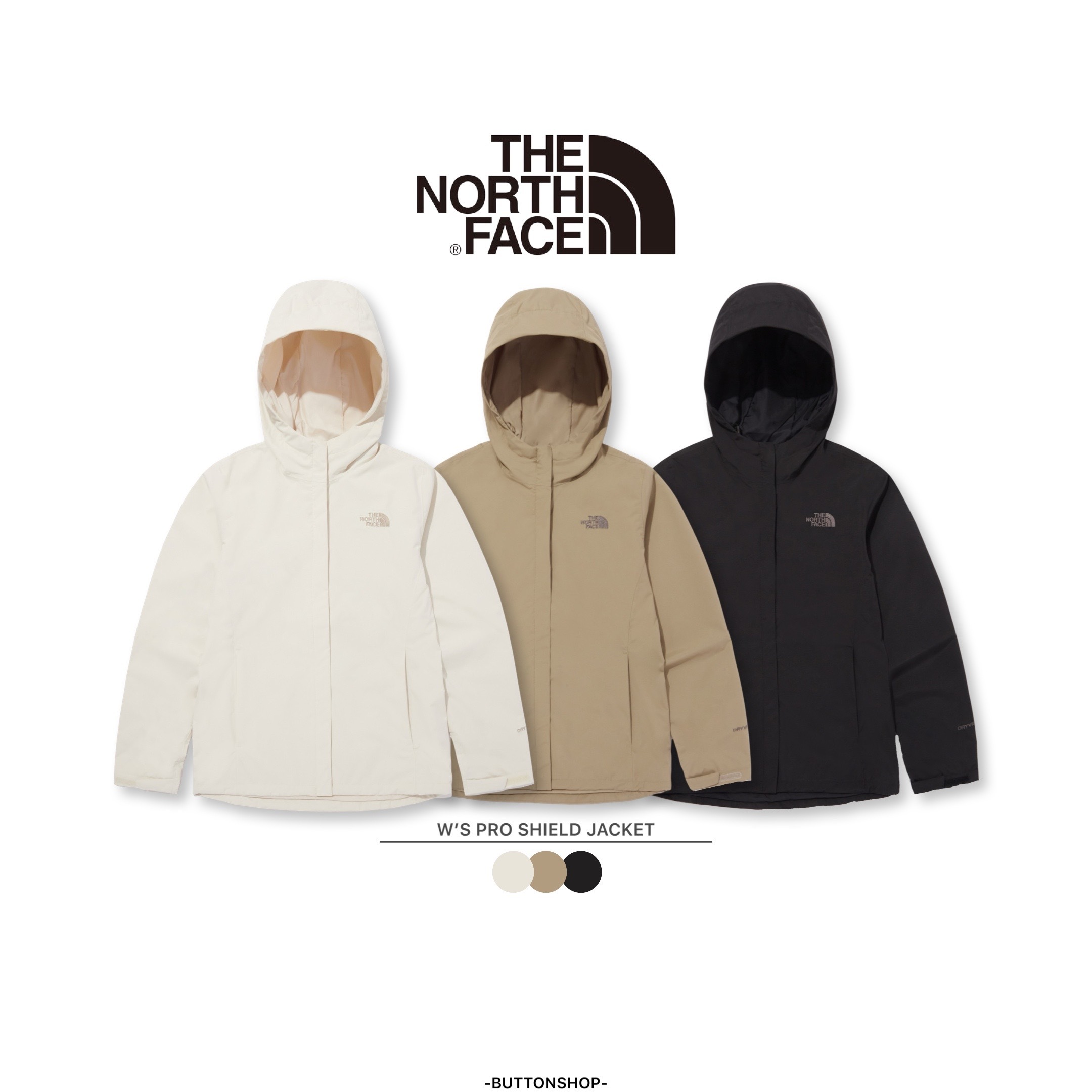 【現貨零碼折扣】The North Face W'S PRO SHIELD JACKET 北臉 女款 PRO 防風防水外套 DRYVENT NJ2HQ82