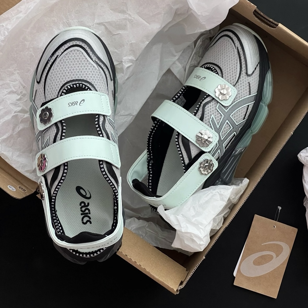 CECILIE BAHNSEN x Asics Gel-Quantum 小花鞋 薄荷綠