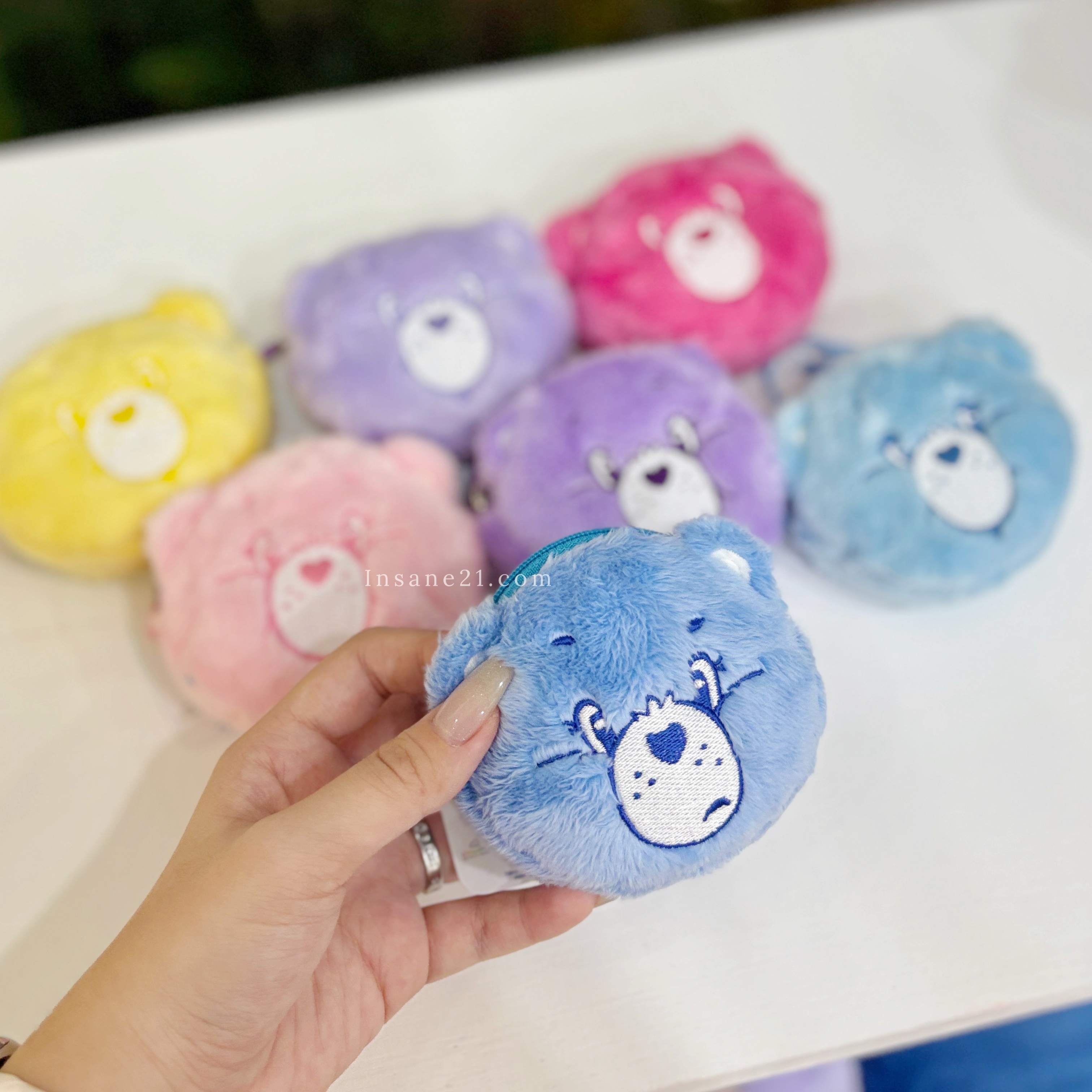 CARE BEARS 彩紅熊 大頭 造型 耳機包 代購