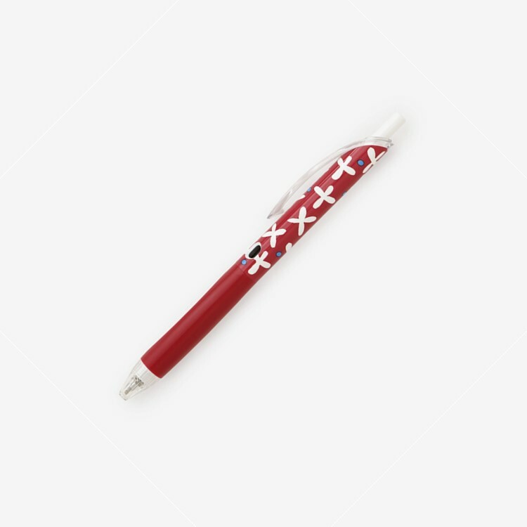 SOU・SOU × KOKUYO 按壓式中性筆-蘿蔔草 0.5mm  黑