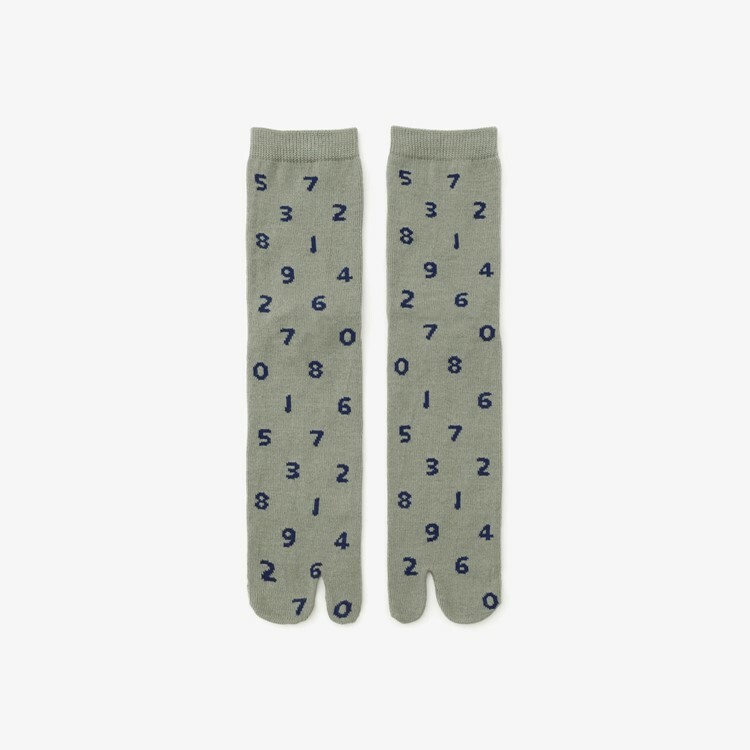 SOU・SOU 環保分趾襪/十數 灰綠色【女性用】【23〜25cm​】