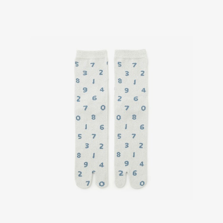 SOU・SOU 環保分趾襪 /十數 銀灰色 亮絲線【女性用】【23〜25cm​】