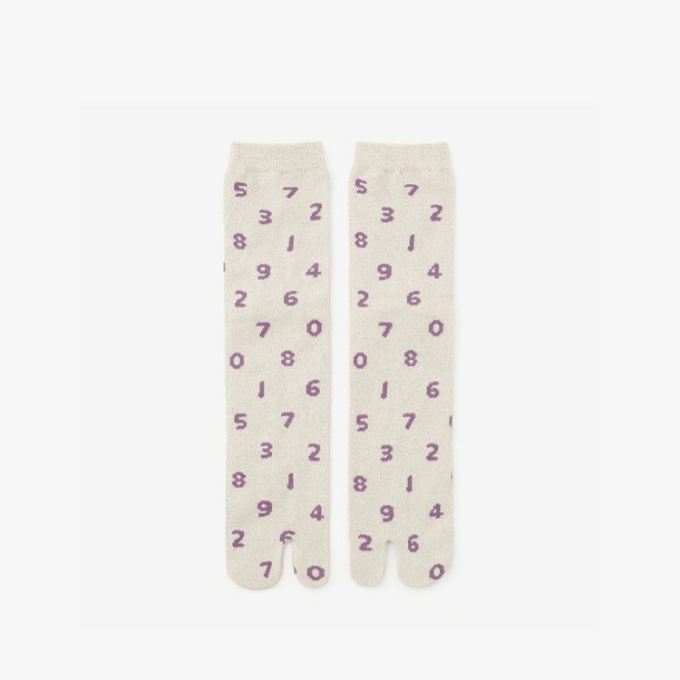 SOU・SOU 環保分趾襪 /十數 米白色 亮絲線【女性用】【23〜25cm​】