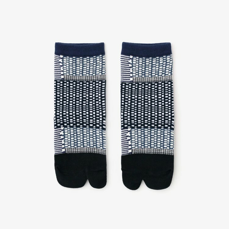 SOU・SOU 兒童分趾襪(普通長度) 點線 青和 [12-14cm]