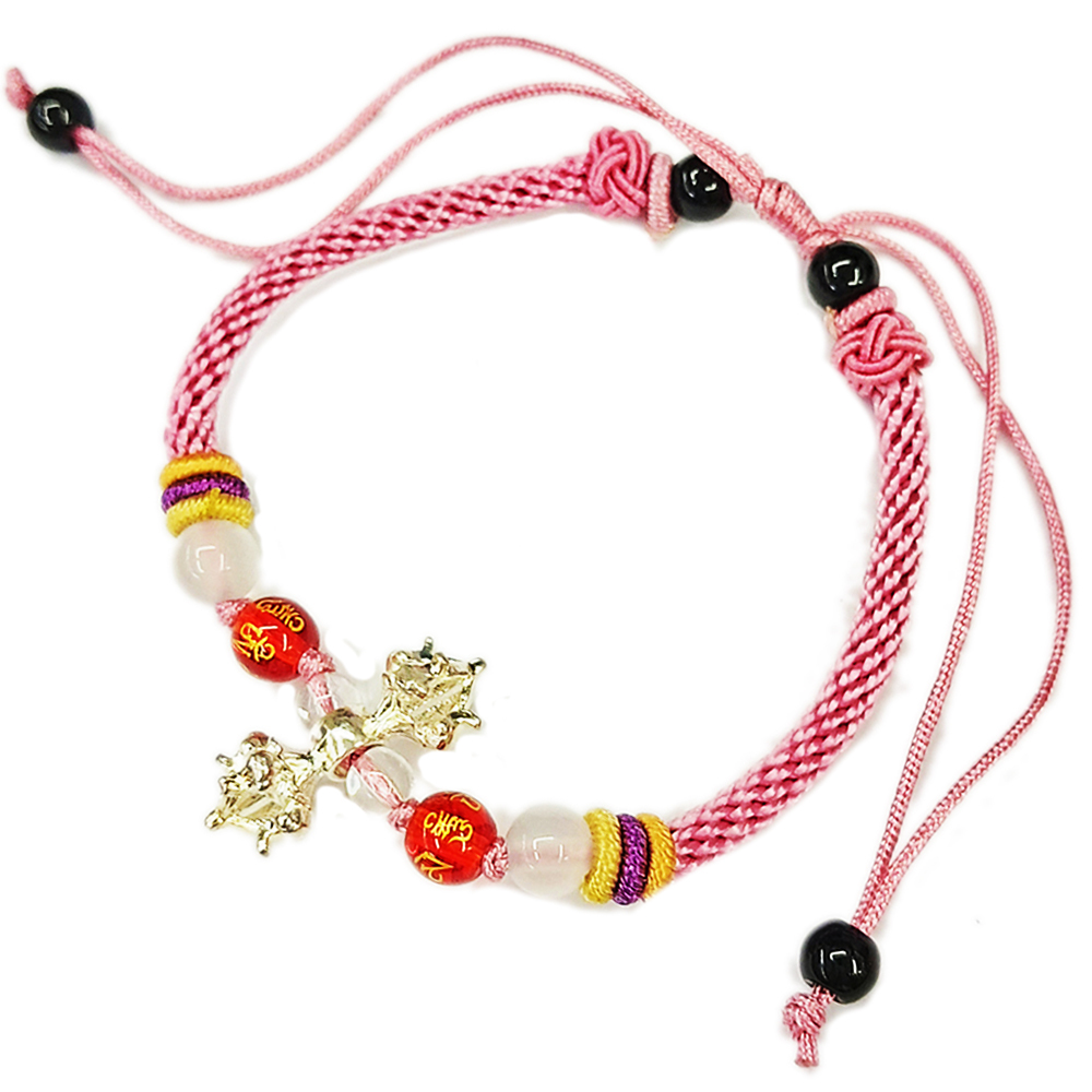 金剛杵{純銀} 中國結手鍊【十方】151517