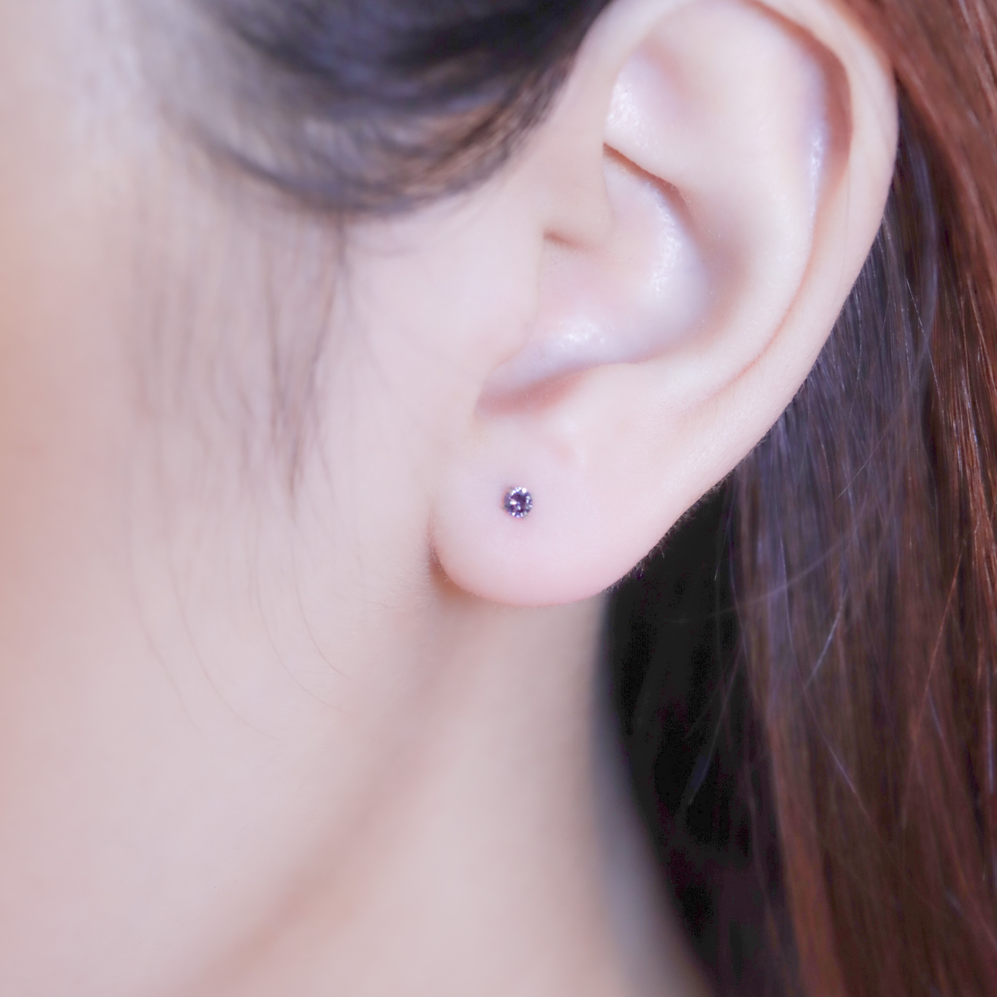 | 999足銀 | 小彩虹耳環（綠色/紫色/粉色） | EA0829 |