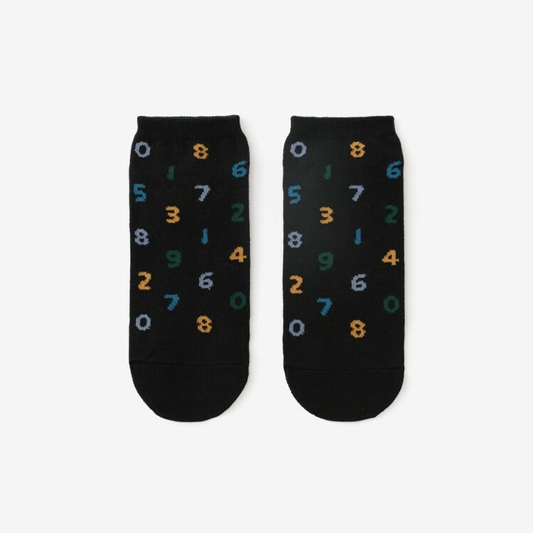 SOU・SOU 圓頭襪(腳踝長度) / 十數四色 黑色 【23〜25cm​】
