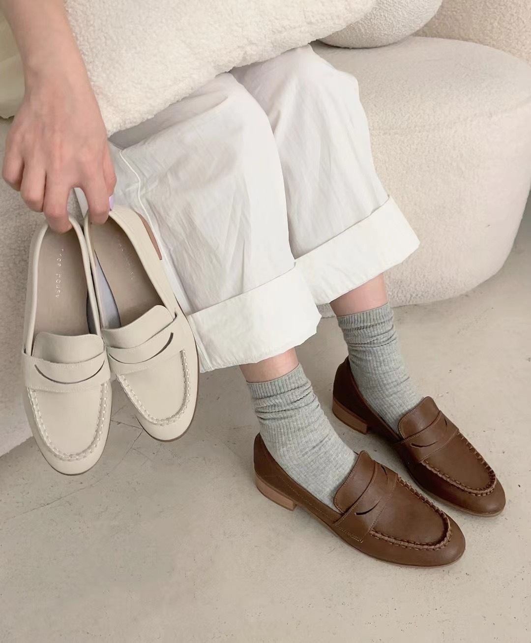 簡約素雅牛皮小單鞋♠️