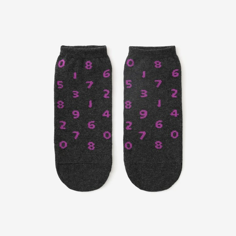 SOU・SOU 圓頭襪(腳踝長度) / 十數 深灰色 【25〜28cm】