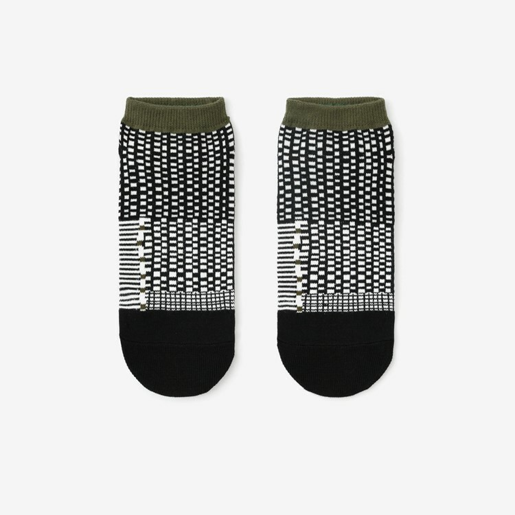 SOU・SOU 圓頭襪(腳踝長度) / 點線 墨黑色 【23〜25cm​】