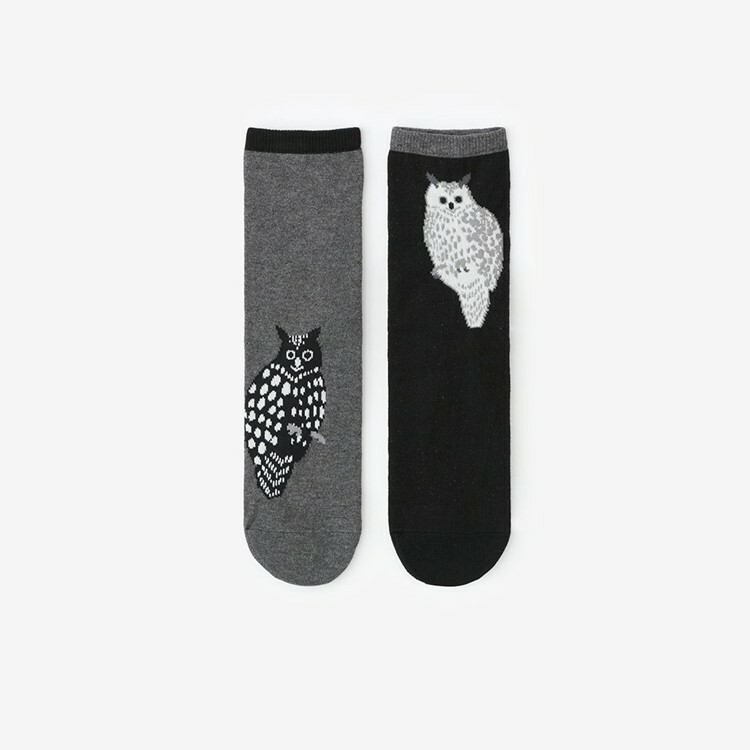 SOU・SOU 圓頭襪(普通長度) / 貓頭鷹【23〜25cm​】
