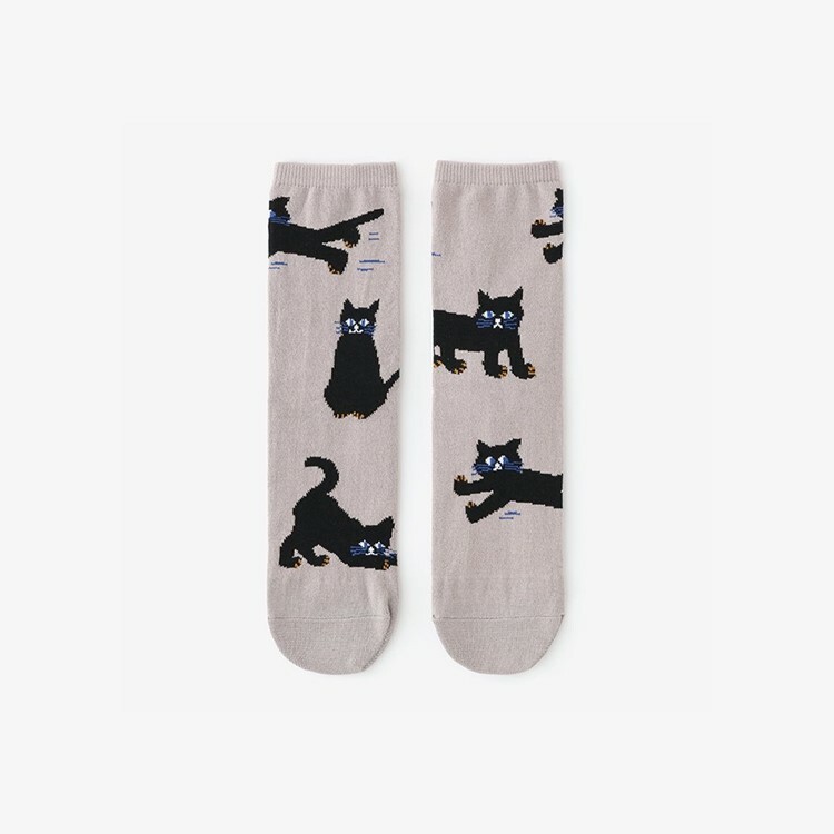 SOU・SOU 圓頭襪(普通長度) / 貓【25〜28cm​】