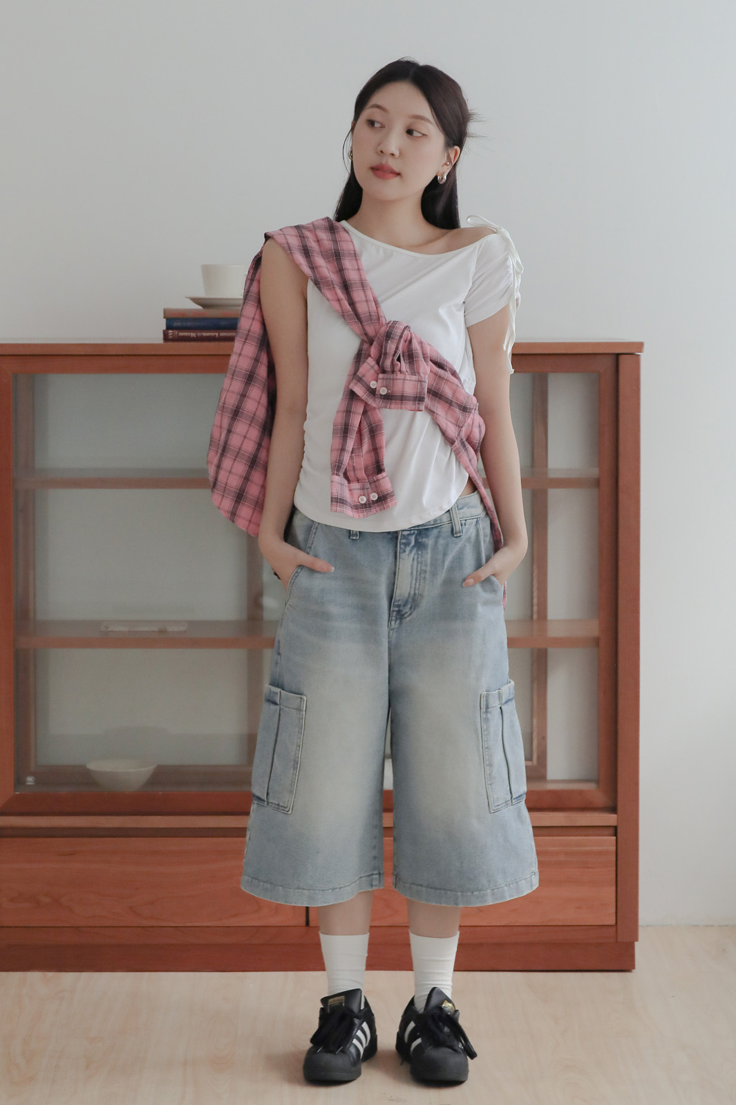 Cargo Pocket Bermuda Pants #七分褲