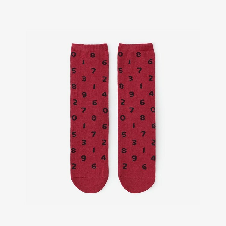 SOU・SOU 圓頭襪(普通長度) / 十數 紅色【23〜25cm​】