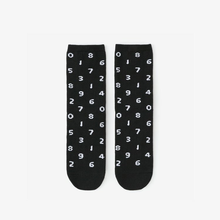 SOU・SOU 圓頭襪(普通長度) / 十數 黑色×白色【25〜28cm​】