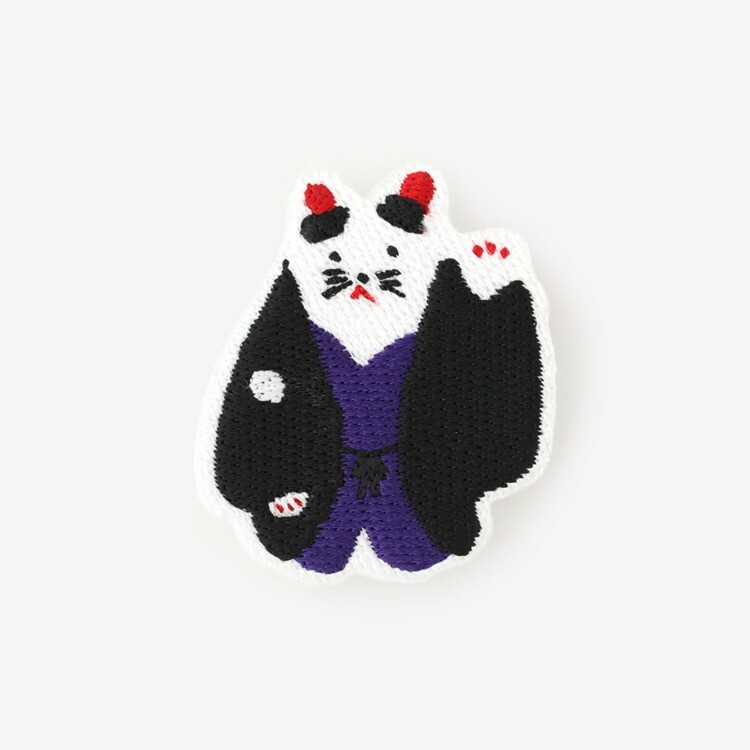 SOU・SOU 刺繡胸針 / 土人偶 貓