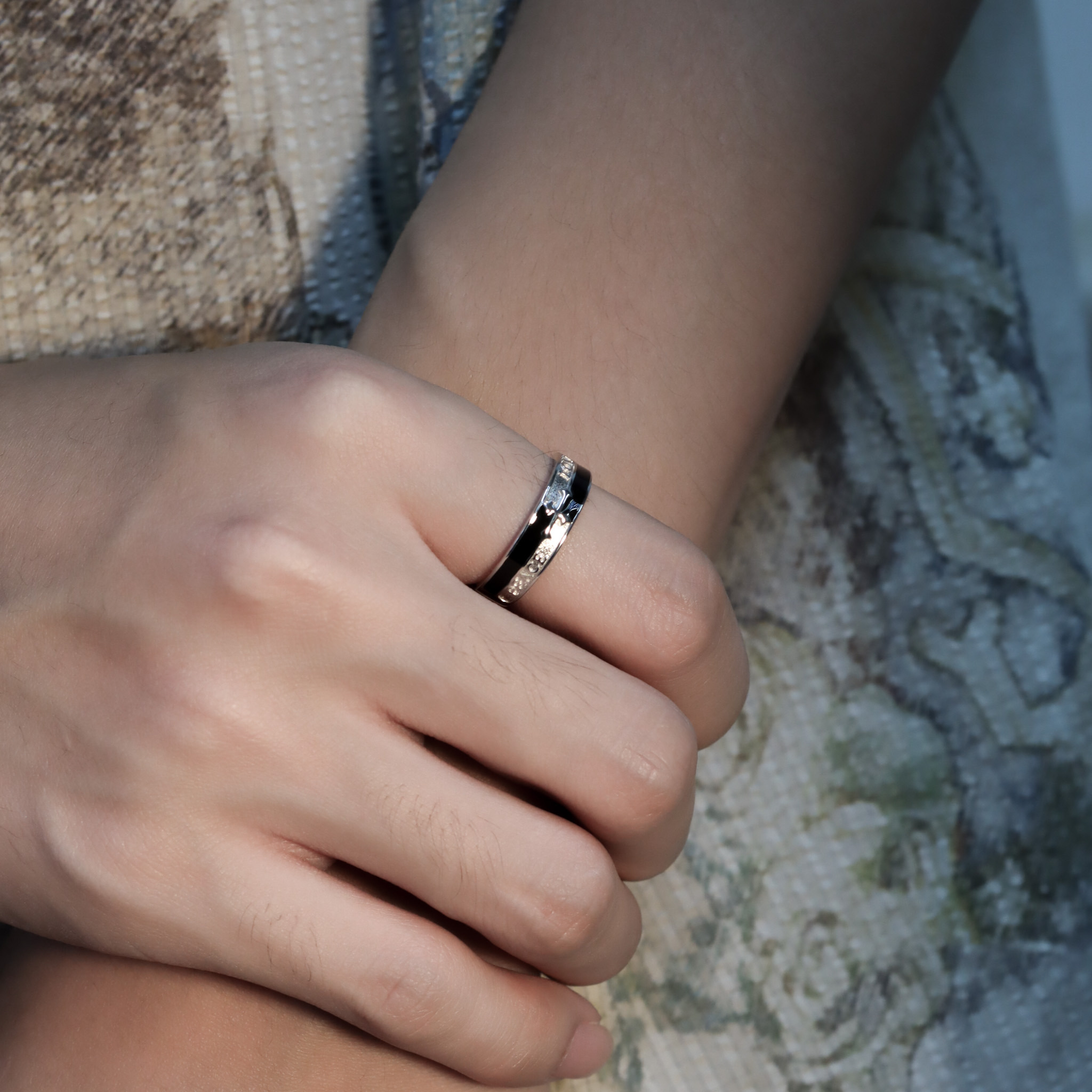 | 925純銀・厚鍍白金 | 不改初衷戒指  | RI0724 |