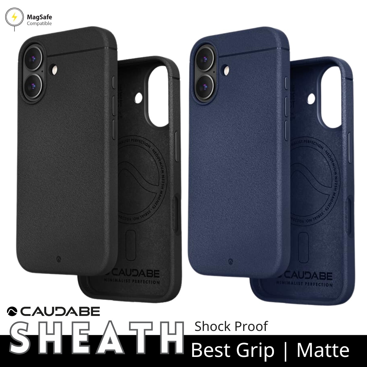 Caudabe Sheath MagSafe 磨砂防撞手機殼-iPhone 16