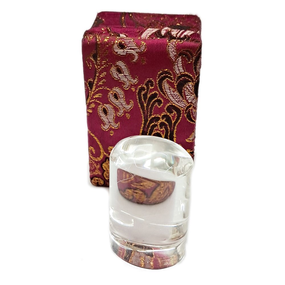 髮晶 橢圓印章4.5公分【十方】114981