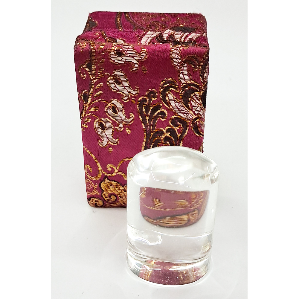 髮晶 橢圓印章4.5公分【十方】114981