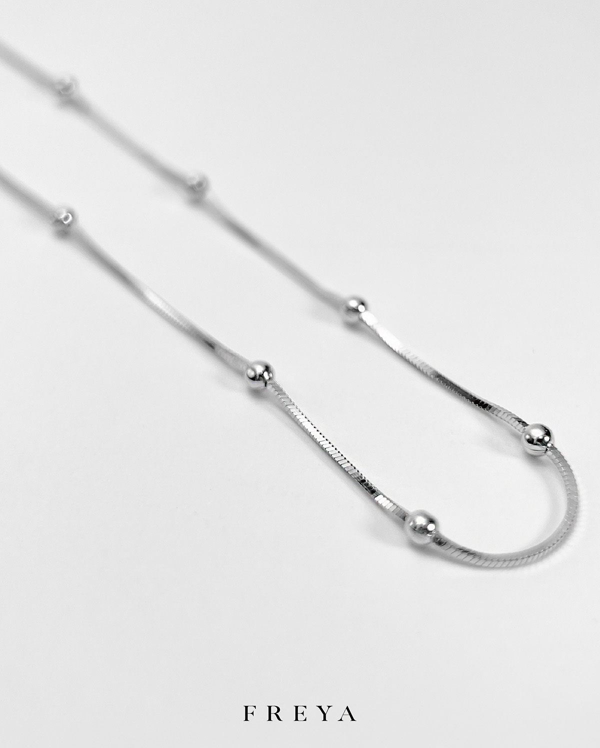 FREYA 1mm銀珠蛇骨鍊