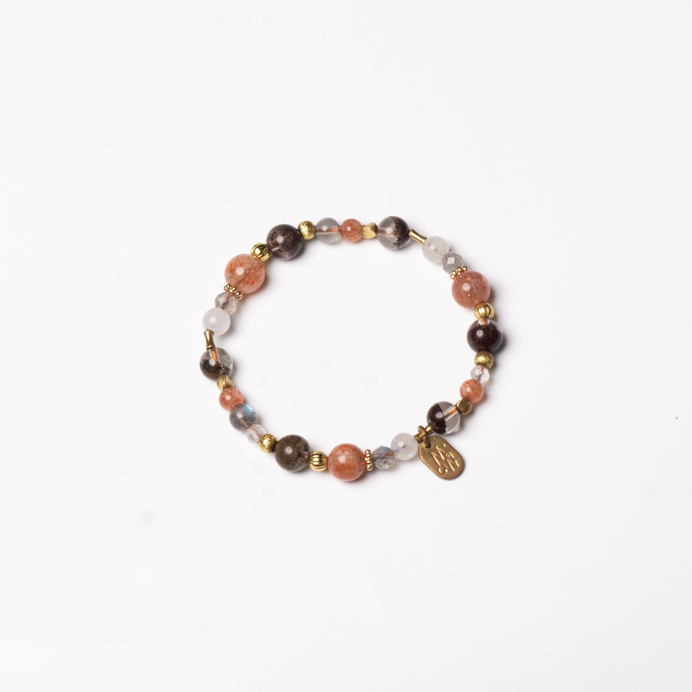 夏夕夏景｜太陽石綠幽靈手鍊 C1333