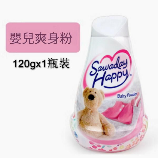 小林製藥--消臭元室內除臭固體空氣清新劑【嬰兒爽身粉】120gx1瓶裝