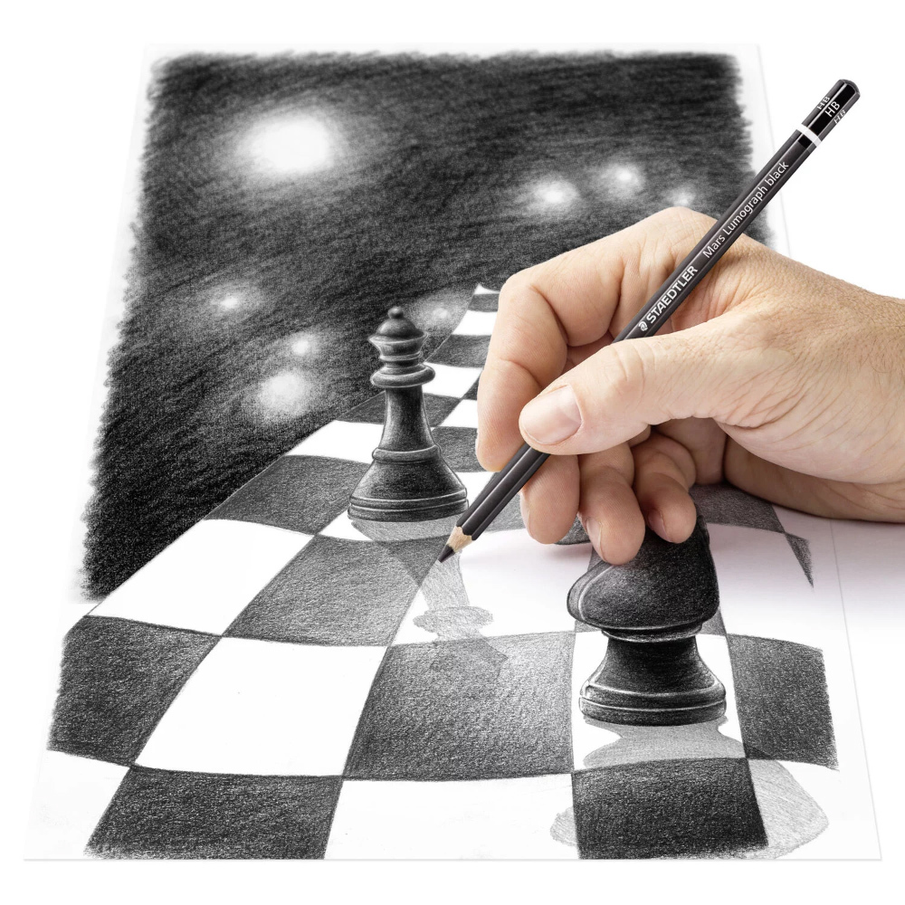 【STAEDTLER 施德樓】黑桿專業素描專用鉛筆6入 MS100 B-G6