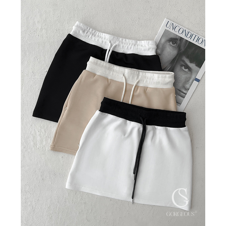 G9504 現貨「𝗬𝗼𝘂𝗿 𝗚𝗼𝗿𝗴𝗲𝗼𝘂𝗦' 收腹口袋褲裙」
