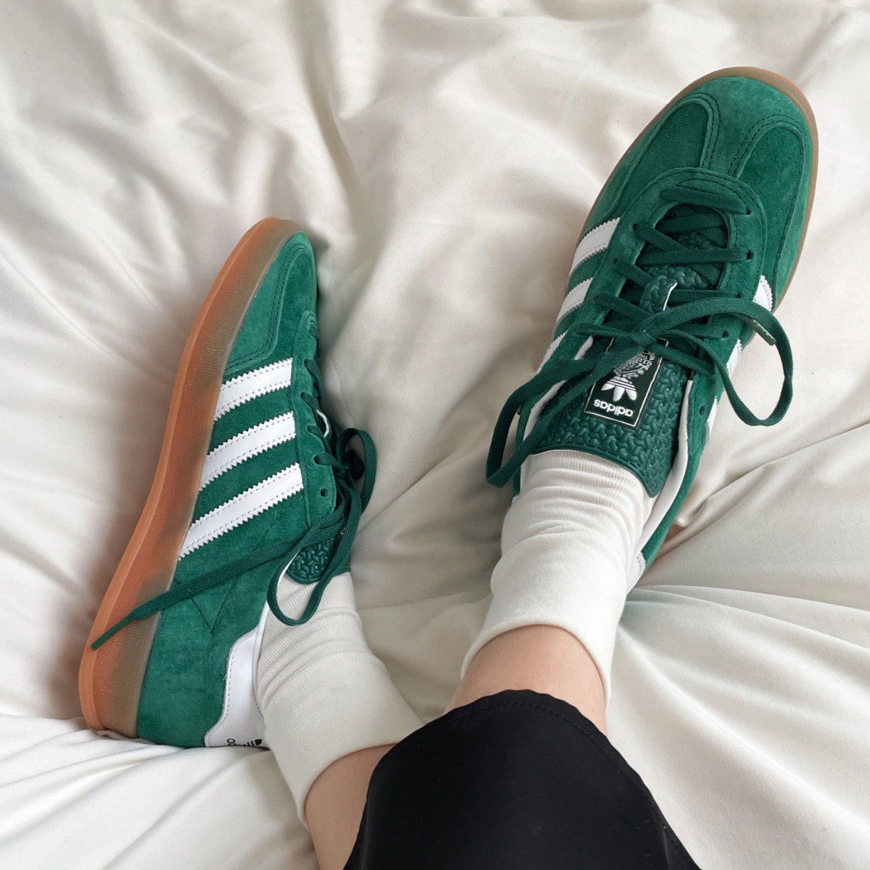ADIDAS GAZELLE INDOOR 綠 白 焦糖底 復古 IG1596 男鞋 / 預購