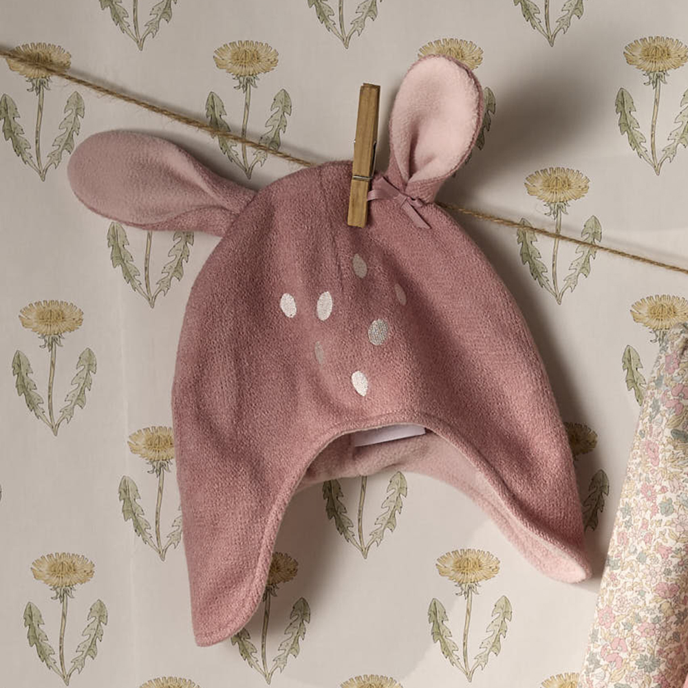 PIPPY俏皮小鹿造型兩件式棉質吊帶褲３件組禮盒 粉