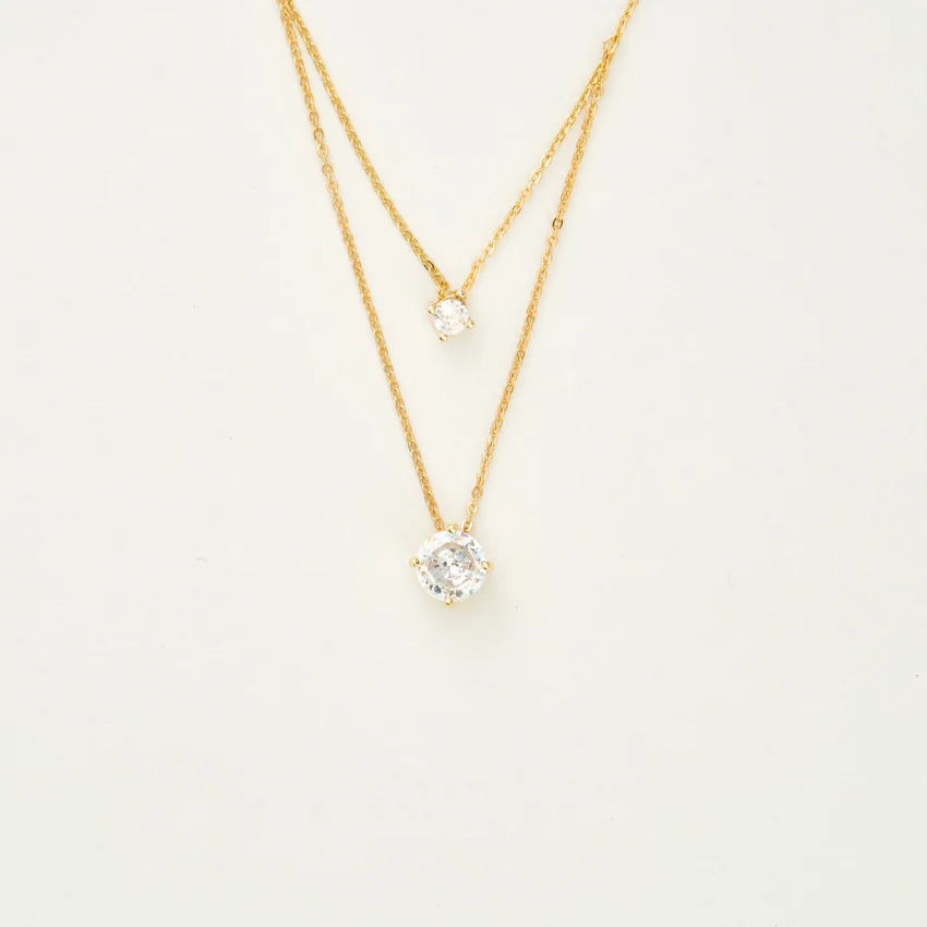 LOEM - TWO STONE NECKLACE