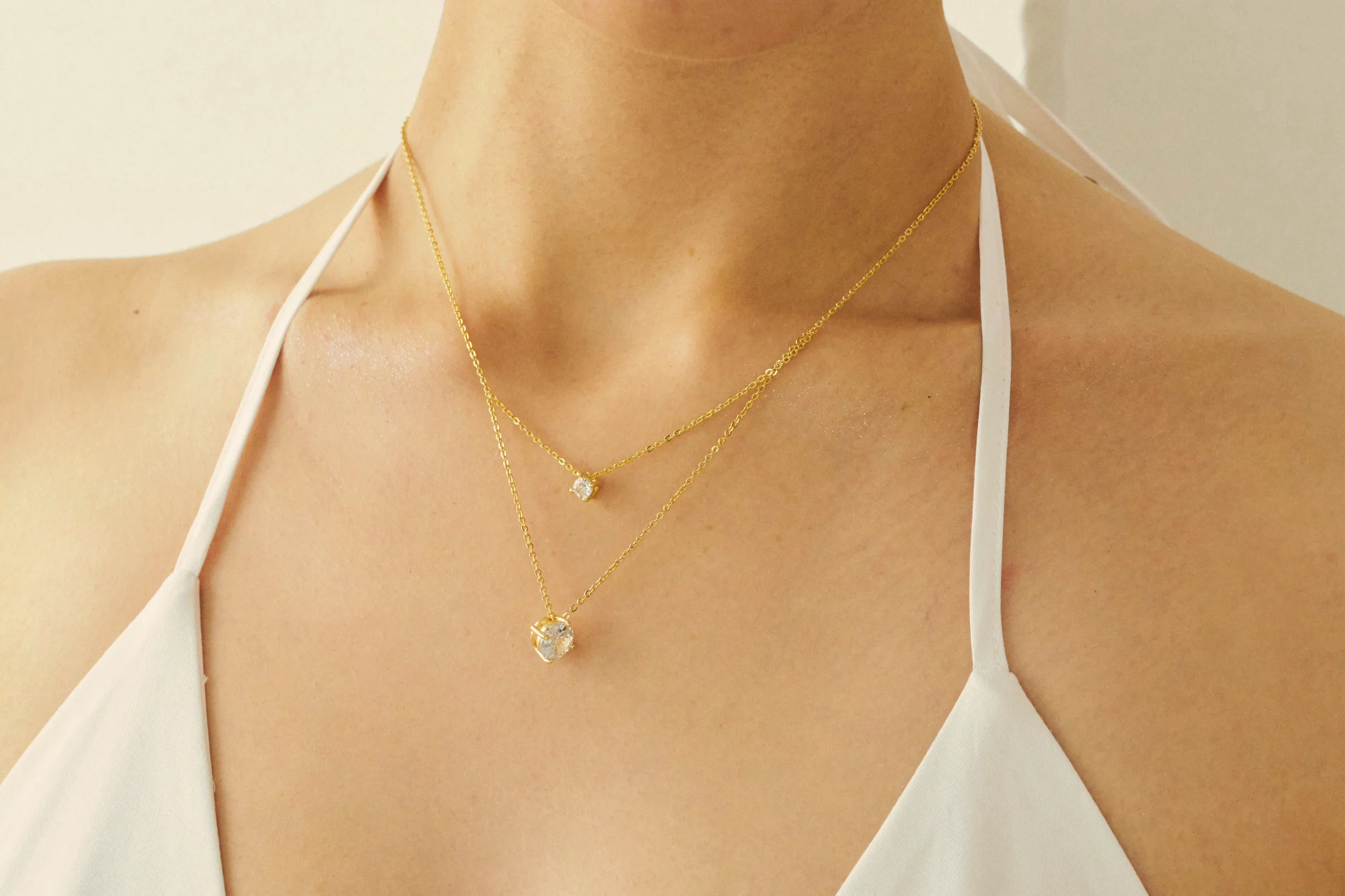 LOEM - TWO STONE NECKLACE