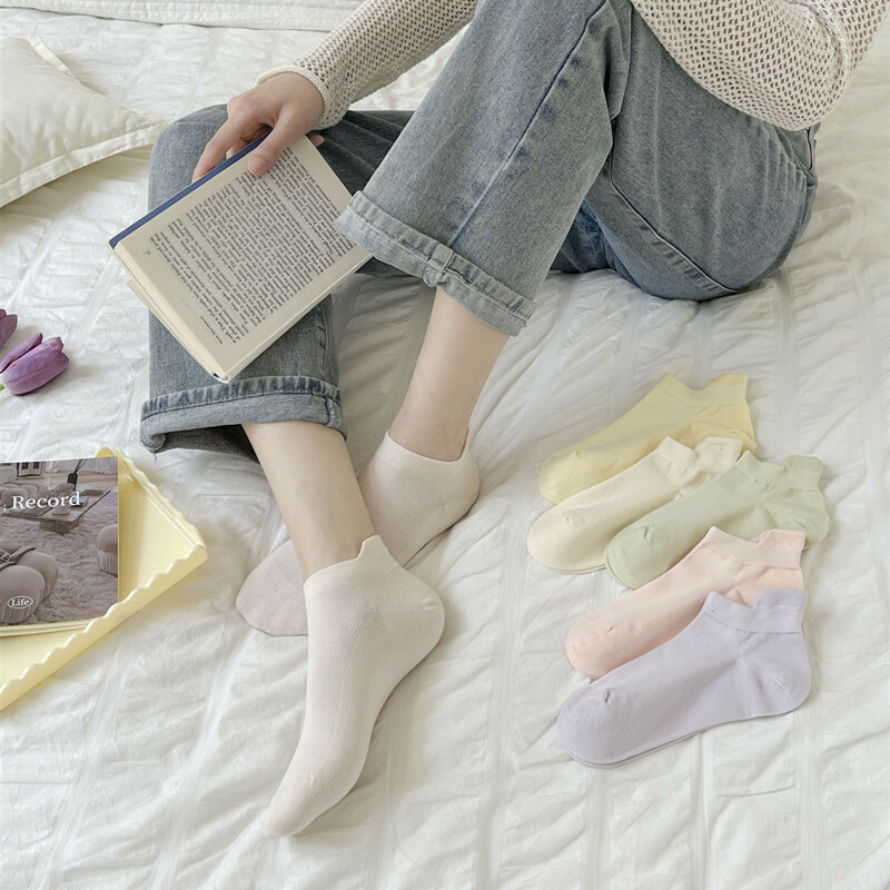 [3 FOR RM10] Simple Style Breathable Mesh Mid-Calf Socks