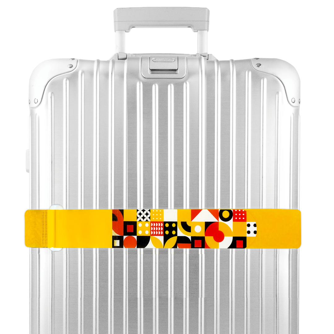 【P90005】幾何圖形行李束帶 5*215cm