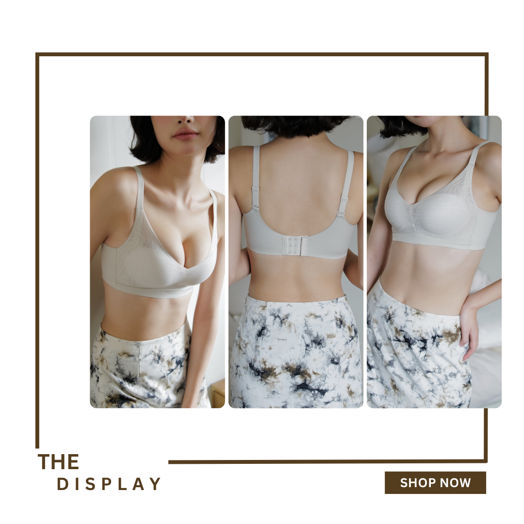 溫柔網紗全包覆集中無鋼圈調整型内衣Bra (5色)