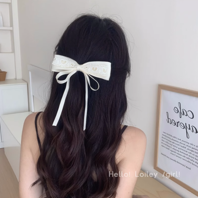 [2 FOR RM10] Sweet Lace Ribbon Hair Clip