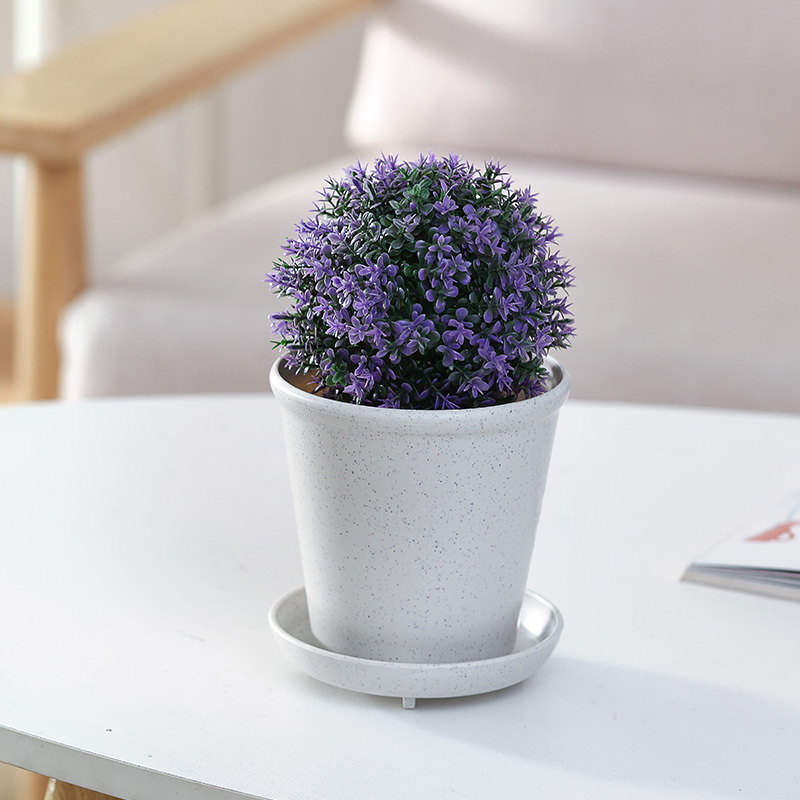 環保材質花盆/4號圓形 12cm 2入