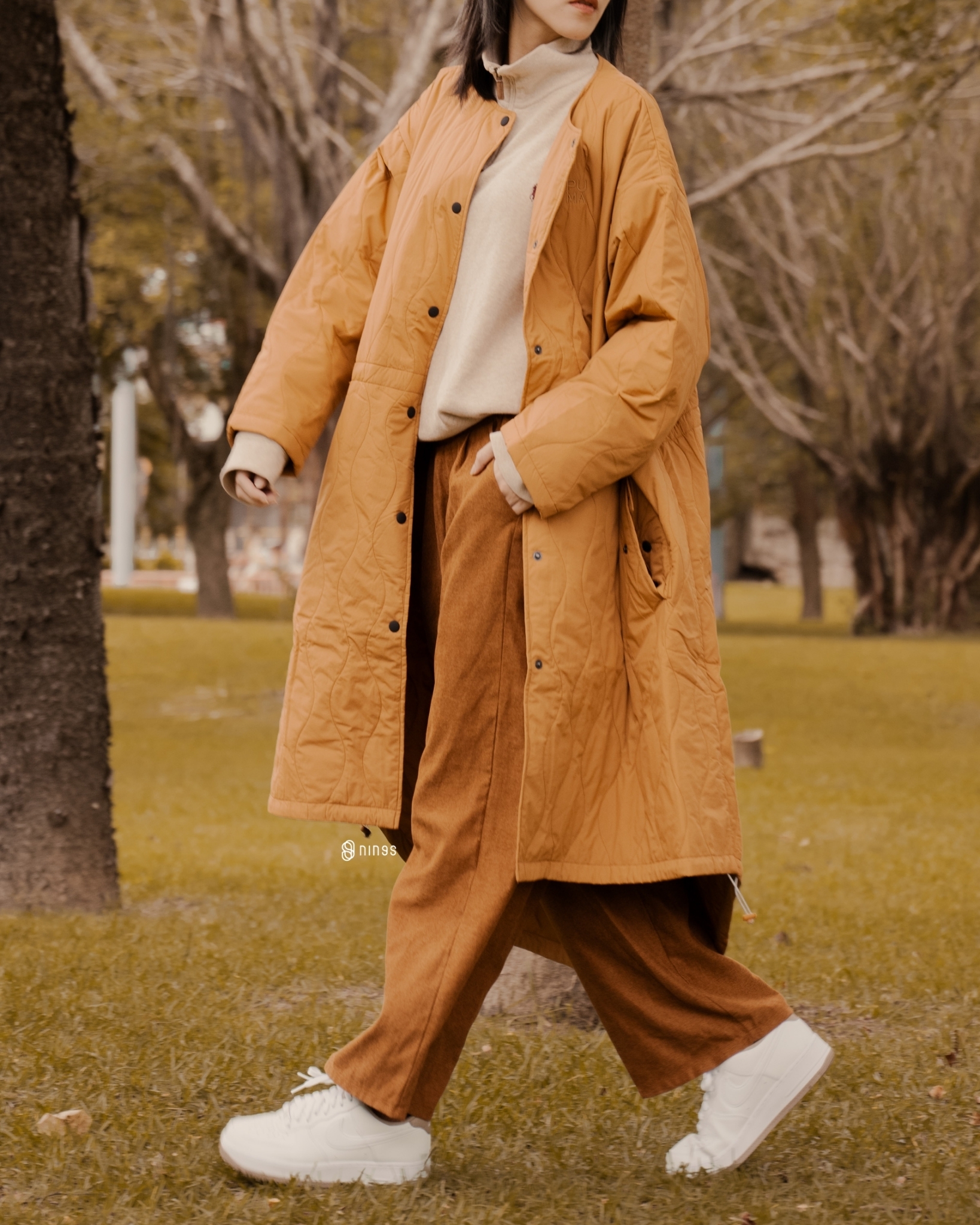 【現貨】PUMA INFUSE 寬鬆 鋪棉外套 卡其色 53558074