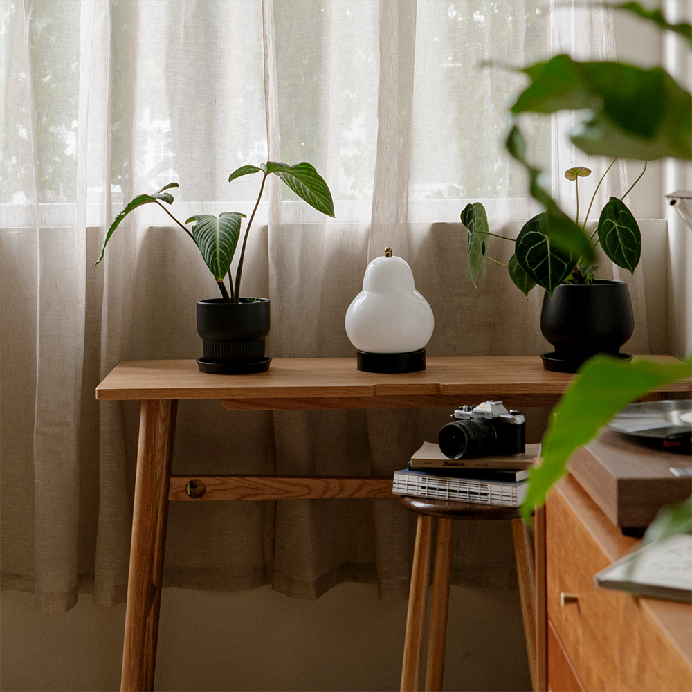 竹節紗簾｜卡其