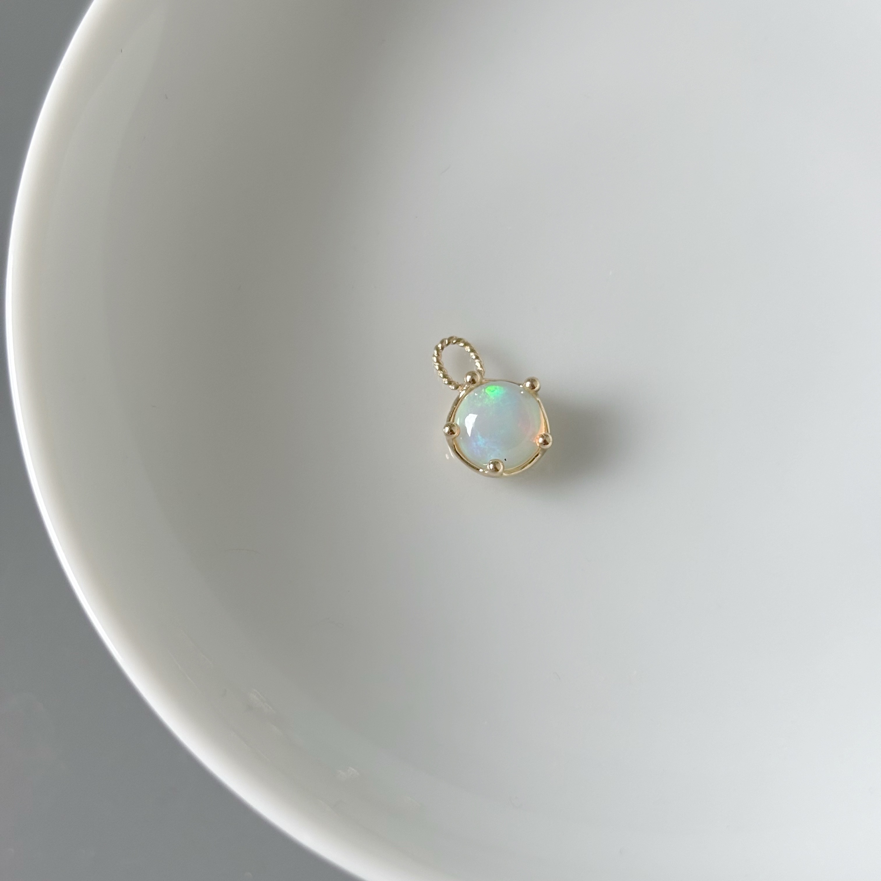 14K 大皇冠歐泊石耳墜