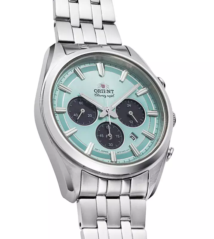 萬年鐘錶 - 東方錶  ORIENT  Quartz Sports 系列   太陽能三眼計時功能潛水款男錶 RA-TX0305S  錶徑 :  40mm