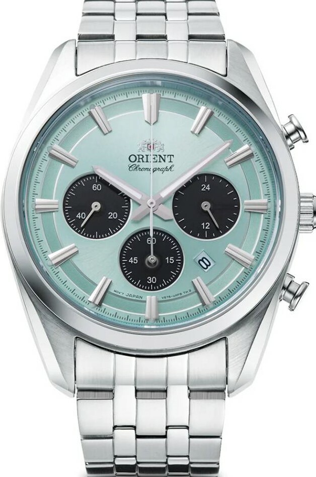 萬年鐘錶 - 東方錶  ORIENT  Quartz Sports 系列   太陽能三眼計時功能潛水款男錶 RA-TX0305S  錶徑 :  40mm