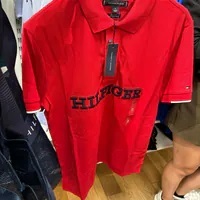 [S] TOMMY HILFIGER REGULAR FIT EMBROIDERED MONOTYPE POLO,RED, 78JA892-600 (STH839)