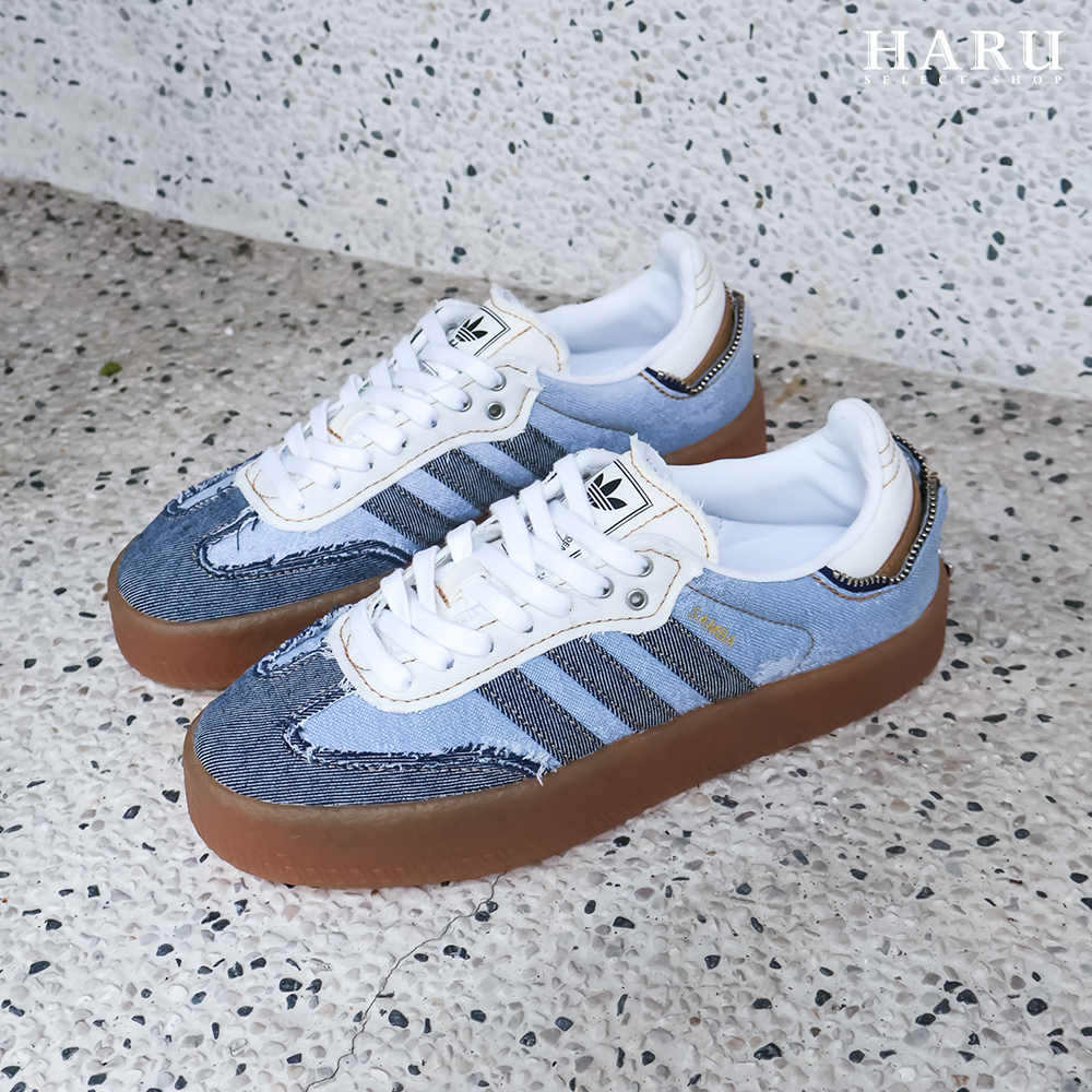 スニーカー adidas Originals WMNS Sambae II0001 Adidas Originals Sambae X Atmos 聯名款丹寧藍牛仔藍II0001
