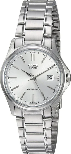 萬年鐘錶 - CASIO  白面經典不鏽鋼女錶   LTP-1183A-7A   錶徑28MM