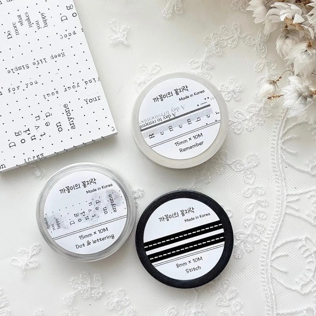 韓國 ggaggong．點陣紙膠帶系列 共三款