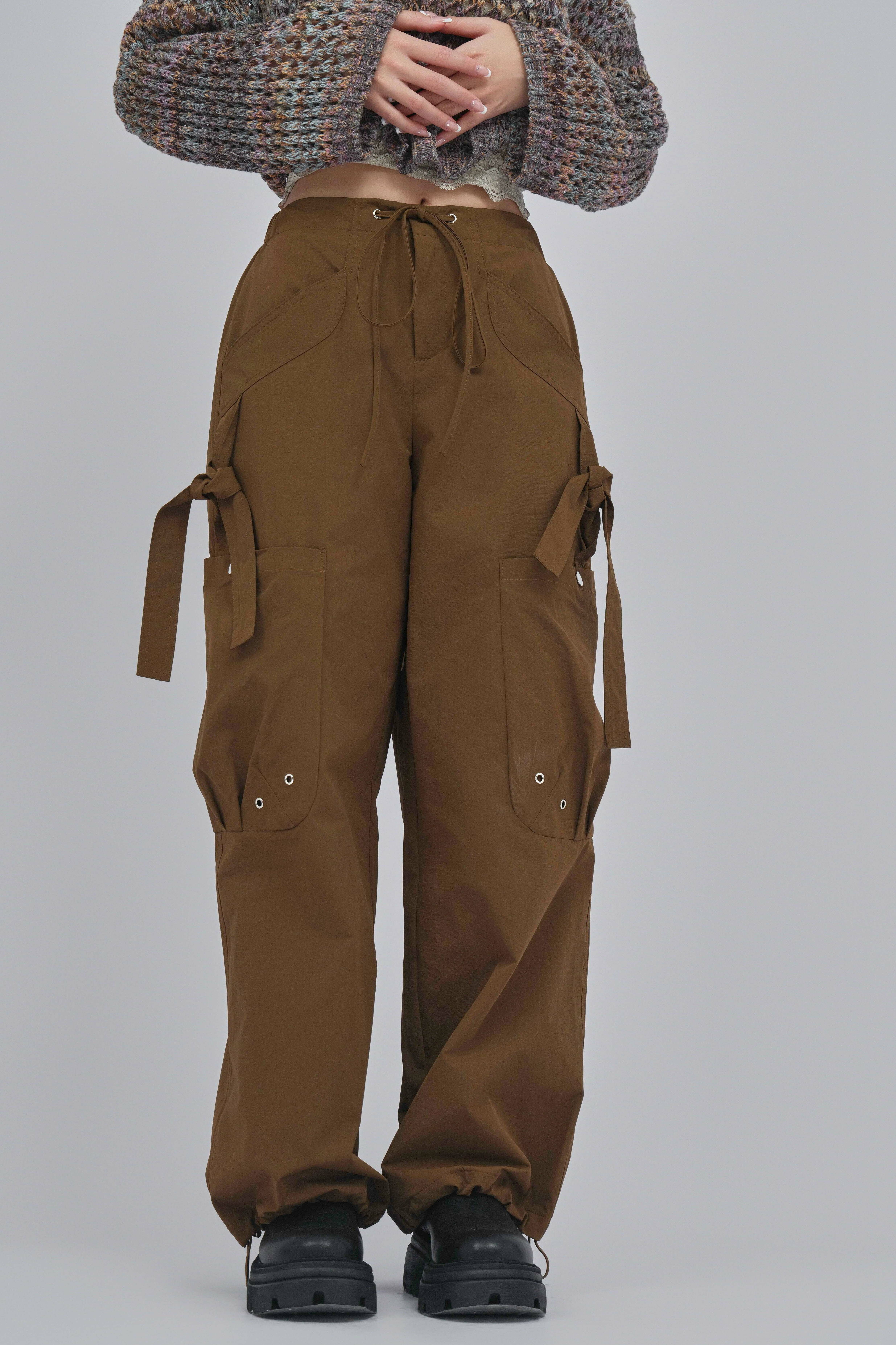 打結立體袋風褸料功能褲（現貨款式）