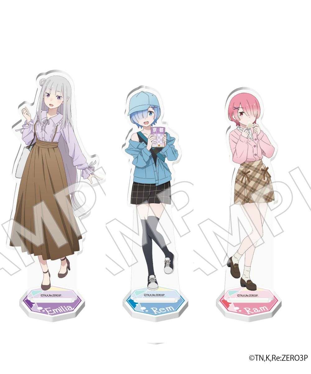 預購-「Re:從零開始的異世界生活」 壓克力人形立牌 京都旅行ver. 愛蜜莉雅【日本進口精品】